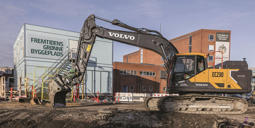 VOLVO EC230 ELECTRIC PROVIDES SUSTAINABLE POWER ON GREEN CONSTRUCTION SITE OF THE FUTURE IN DENMARK